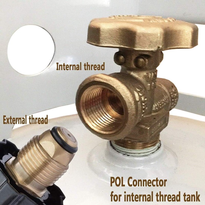 18FT High Pressure Propane Regulator with Hose, Adjustable 0-30 PSI