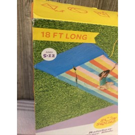Sun Squad Pool Beach Fun SUN SQUAD RAINBOW WATER SLIDE 18 Ft Long Sprinklers
