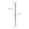sourcing map Chucking Reamer 1.8mm H7 Solid Carbide Lathe Machine