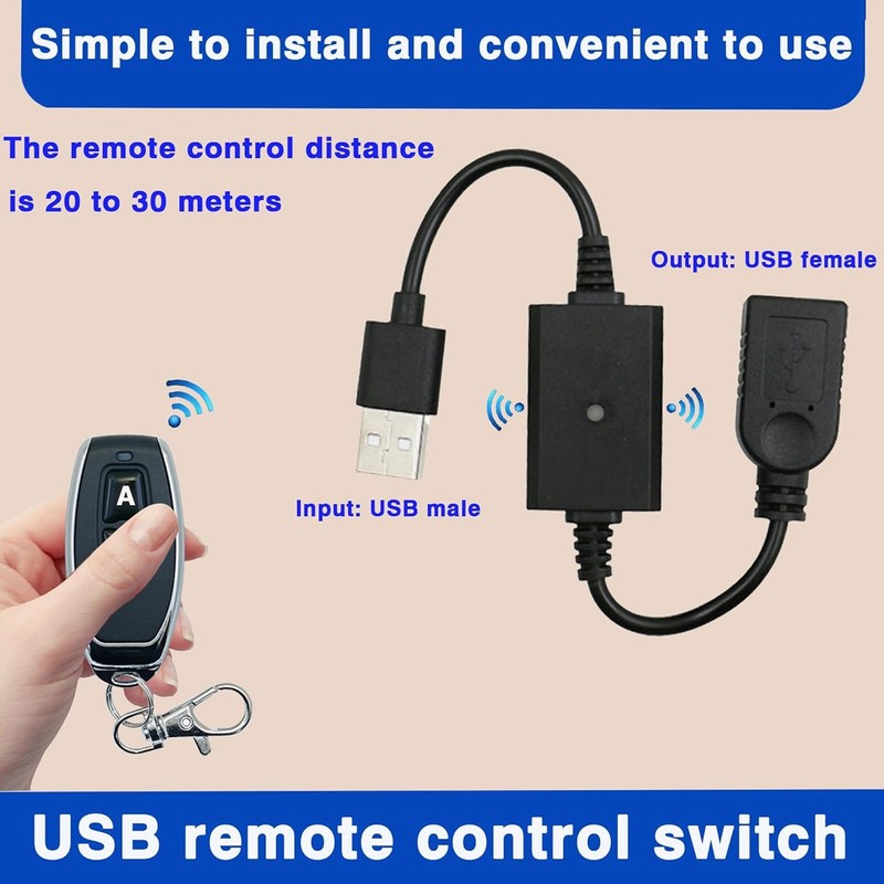 URANT DC 5V USB Wireless Remote Control Switch 433MHz Wireless