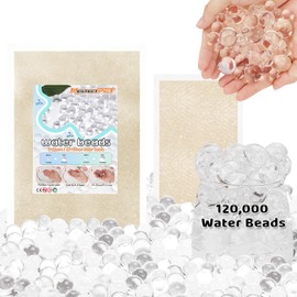Clear Water Beads Set 100,000 Pcs & 20,000pcs Large Gel Balls, Water Beads for vases, Water Beads Kit for Decorating Homes Plants,Craft and Floating Candles