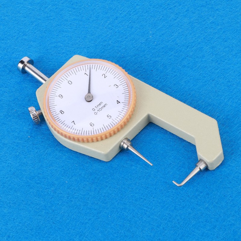 Thickness Gauge Silver Portable Accurate Measuring Jewelry Leather Board Equipment