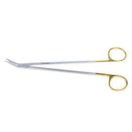 Gima - Debakey Potts Smith Scissors, Size 19 cm angle 45°, Tungsten Carbide and Stainless Steel, Gold Line, 1 Unit