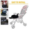 Adjustable, Removable Footrest Pushchair (Black)