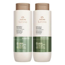 Shampoo + Acondicionador Antifrizz Lumina® Cabello Rizado