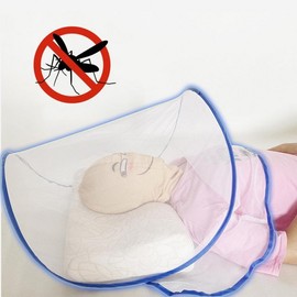 blocking face mosquito net red