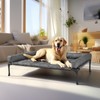 Veehoo Cooling Elevated Dog Bed + Waterproof Removable Pillow-Top Mat,