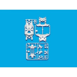 Tamiya MINI 4WD Upgrade Parts MS REINFORCED CHASSIS SET (WHITE) 95246