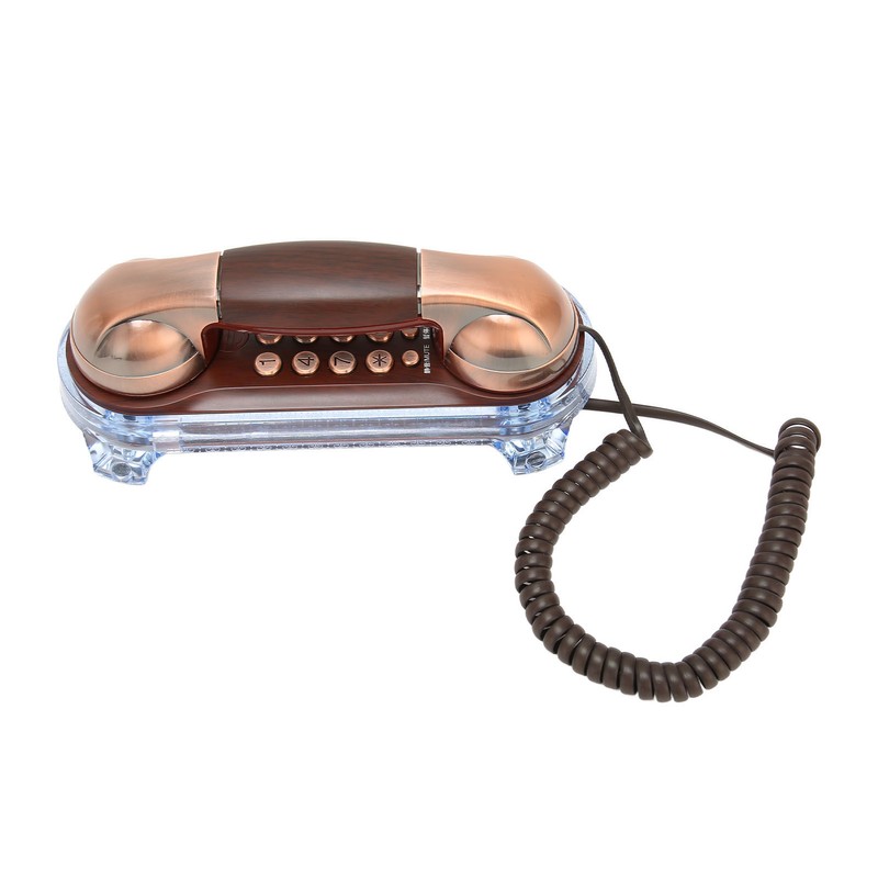 Retro Landline Phone Corded Home Phone Wall Mount Flash Phone