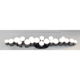 Ikea SODERSVIK Wall LED Lamp Dimmable Black/Chrome Plated 27.5" 704.551.29 - NEW