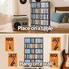 Wooden cassette tape storage Rack,Hold up to 115 cassette tapes,Wall
