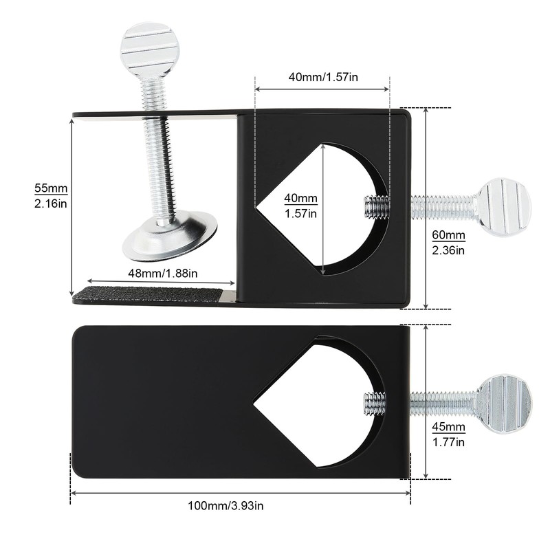 RTNLIT Deck Torch Clamp Bracket for Outdoor Mounting Poles on