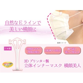 3D Inner Mask, Horizontal Face, Beauty E-Line Frame, Clear, Washable, Makeup Keep, Frame Bfull