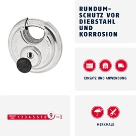 ABUS 2080C 20/80 80mm Diskus Plus Padlock Carded
