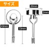 Set of 6: Magnetic Hooks, Magnetic, Stainless Steel, Rust Resistant,