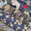 Qililandiy 5PCS Cotton Pattern Fabric Japanese Style Fabric for Crafts