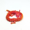 TUTHKOTH 12PCS 3D Printed Dragon Figurine Collection, 11.8 inch Dragon