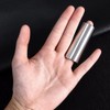 2Pcs Glass Slide and Stainless Steel Slide Guitar Finger Slide
