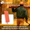 Skyward 6-Pack Orange Spiked Logging Wedges, ABS Plastic (8")