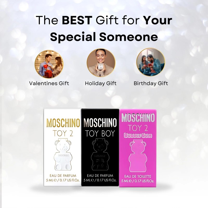 Moschino Toy Miniature Perfume | Gift Set 3 Pc Collection