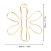Flower Shaped Metal Paper Clips with Arrowhead Design, Lightweight Portable