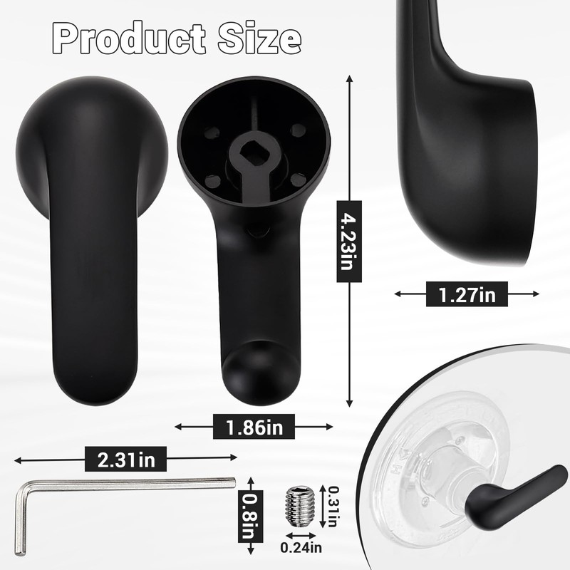 Shower Faucet Handle Replacement Compatible with Delta H79 Single Metal