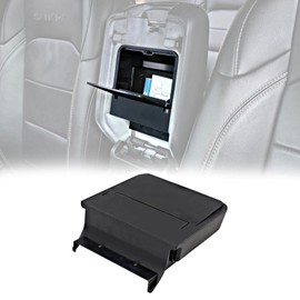 JHD-TOGO Jeep Wrangler JL One-Touch Hidden Storage Console Box, Center Console Hidden Storage Box for 2018-2026 Jeep Wrangler JLU 4XE & Gladiator JT Accessories 2/4 Door, Center Console Box, Black