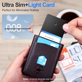 Air Wallet Tracker Tag (iOS Only), Bluetooth Tracker Works with Apple Find My, | Rechargeable | Water-Resistant | Item Finder, Locator for Tracking Luggage, Wallet, Key, Suitcases, Bags