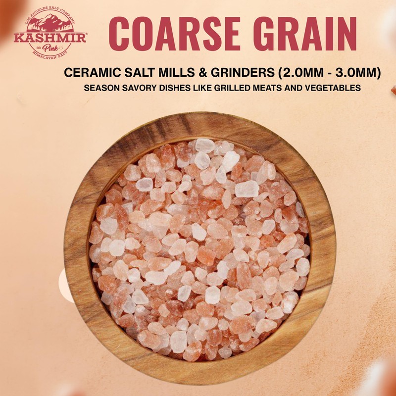 LA SALT CO Kashmir 2.2 Lbs Coarse Pink Himalayan Salt