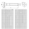 Keple M10 x 60 mm Mushroom Head Screws with Square