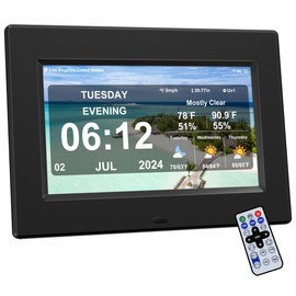 Latest Digital Network Intelligent Weather Clock with Temperature and Humidity Weather Forecast 8 Group Alarm Clock