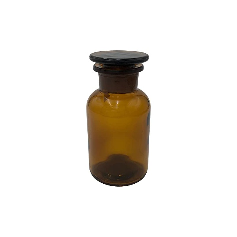 As One 3-9176-03 Wide Mouth Reagent Bottle, Brown, 8.5 fl