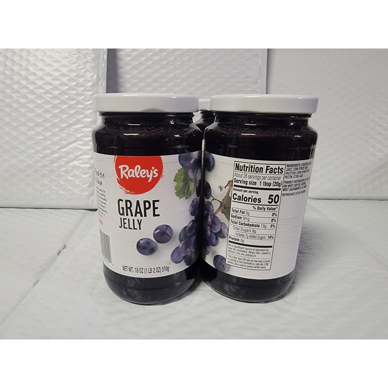 Raley's Concord Grape Jelly, 18 Ounces (Pack of 4) |