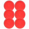 Pyrex 7200-PC 2-Cup Red Food Storage Replacement Lid (6-Pack) -