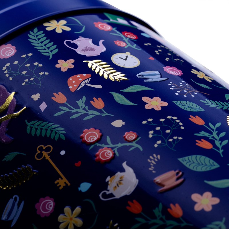 New English Teas Midnight Alice in Wonderland Tea Caddy with