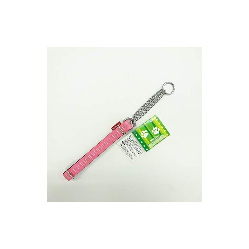 Meister Collar Master Cushion Half Chain Collar Pink x Black