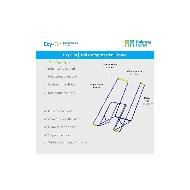 2 Pack Helping Hand Company Compression Stocking Frames Kit. 1x