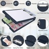 Meiikun Small Clipboard with Storage, A5 Clipboards with Pen Holder,