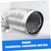 SHINEOFI Flexible Chimney Flue Aluminum Foil Durable Vent Hose for
