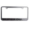 SUPER DUTY Stealth Blackout License Plate Frame - Black with