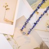 Aobei Pearl Irregular Lapis Lazuli Choker 18K Gold CZ Evil