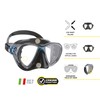 Cressi Unisex's C/Set Big Eyes Evolution+Alpha/UD Snorkeling/Diving Combo, Black/Blue, One