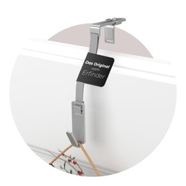 MDCASA Premium Door Hook, Stainless Steel, Door Wreath Holder, Outer Door, Reversible Door Hook for Hanging, Adjustable Hook for Hanging