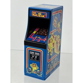 Boston America Ms Pac-Man Arcade Ghosts Collectible Candy Tin Container Game sealed Rare 3.5"