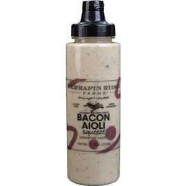 Terrapin Ridge Farms Bacon Aioli – Creamy Gourmet Spread with Smoky Bacon & Dijon Mustard – Gluten & Dairy Free, Keto Friendly,— 7.75 oz Squeeze Bottle