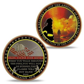 Firefighters Challenge Coin Firefighter Prayer Coin Gift