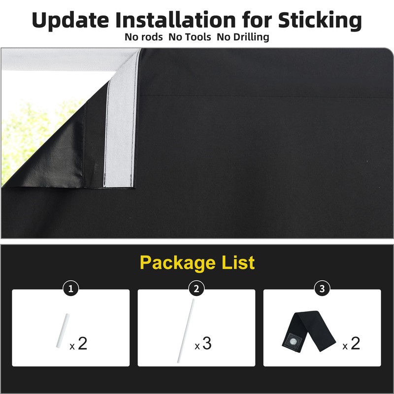 NICETOWN Full Blackout Door Curtain for Cordless Roller Window Covering