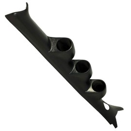 GlowShift Black Triple Pillar Gauge Pod Compatible with Nissan Sentra 2002-2006 - A-Pillar Speaker Cutout - ABS Plastic - Mounts (3) 2-1/16" (52mm) Gauges to Vehicle's A-Pillar