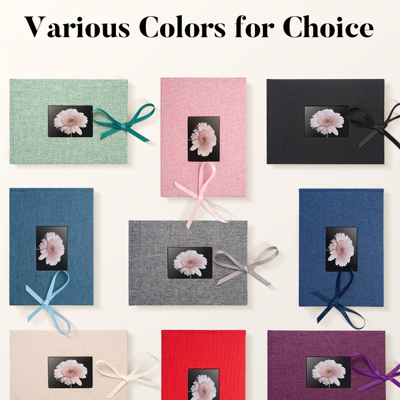 Small Photo Album 4x6, Fabmaker Picture Album Holds 24 Horizontal