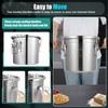 304 Stainless Steel Airtight Canister for Kitchen, 3.2Gal Canisters Container